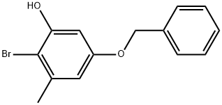 2-Bromo-3-methyl-5-(phenylmethoxy)phenol Structure