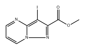 methyl 3-iodopyrazolo[1,5-a]pyrimidine-2-carboxylate Structure