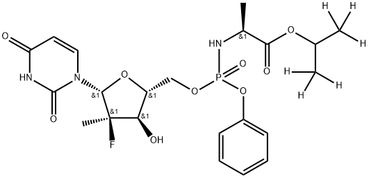 Sofosbuvir D6 구조식 이미지