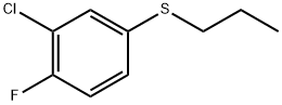 (3-chloro-4-fluorophenyl)(propyl)sulfane Structure