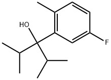 5-Fluoro-2-methyl-α,α-bis(1-methylethyl)benzenemethanol Structure