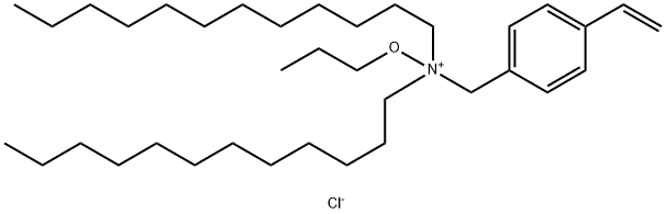 N,N-didodecyl-4-ethenyl-N-propoxybenzenemethanaminium?chloride (1:1) 구조식 이미지