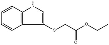 Ethyl 2-((1H-indol-3-yl)thio)acetate Structure