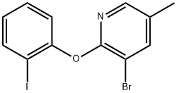 3-Bromo-2-(2-iodophenoxy)-5-methylpyridine Structure