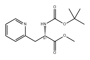 methyl (2S)-2-{[(tert-butoxy)carbonyl]amino}-3-(pyridin-2-yl)propanoate Structure