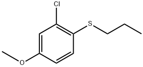 (2-chloro-4-methoxyphenyl)(propyl)sulfane Structure