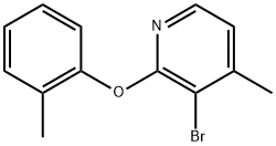 3-Bromo-4-methyl-2-(2-methylphenoxy)pyridine Structure