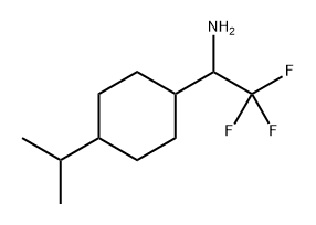 Cyclohexanemethanamine, 4-(1-methylethyl)-α-(trifluoromethyl)- Structure