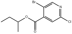 sec-butyl 5-bromo-2-chloroisonicotinate Structure