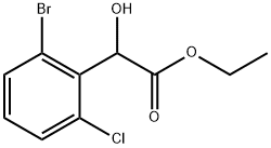 Ethyl 2-bromo-6-chloro-α-hydroxybenzeneacetate Structure