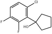 1-(6-chloro-2,3-difluorophenyl)cyclopentanol Structure