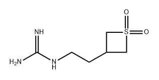 1-[2-(1,1-dioxothietan-3-yl)ethyl]guanidine Structure