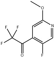 2,2,2-Trifluoro-1-(5-fluoro-2-methoxypyridin-4-yl)ethanone Structure