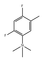 (2,4-difluoro-5-methylphenyl)trimethylsilane Structure