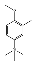 (4-methoxy-3-methylphenyl)trimethylsilane Structure