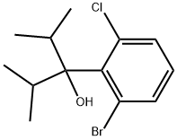 2-Bromo-6-chloro-α,α-bis(1-methylethyl)benzenemethanol Structure