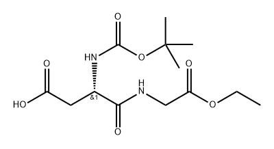 Boc-Asp-Gly-OEt Structure