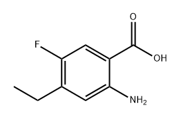 2-amino-4-ethyl-5-fluorobenzoic acid Structure