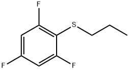 propyl(2,4,6-trifluorophenyl)sulfane Structure