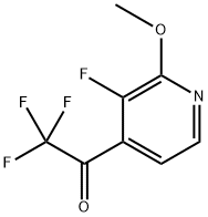 2,2,2-Trifluoro-1-(3-fluoro-2-methoxypyridin-4-yl)ethanone Structure