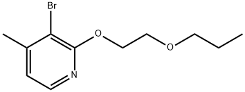 3-Bromo-4-methyl-2-(2-propoxyethoxy)pyridine Structure