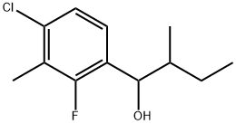 4-Chloro-2-fluoro-3-methyl-α-(1-methylpropyl)benzenemethanol Structure