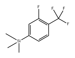 (3-fluoro-4-(trifluoromethyl)phenyl)trimethylsilane Structure