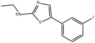 N-ethyl-5-(3-iodophenyl)thiazol-2-amine Structure
