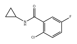 2-chloro-N-cyclopropyl-5-fluorobenzamide Structure