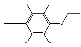 1-(Ethylthio)-2,3,5,6-tetrafluoro-4-(trifluoromethyl)benzene Structure