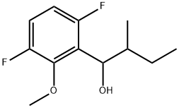 3,6-Difluoro-2-methoxy-α-(1-methylpropyl)benzenemethanol Structure