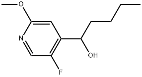 α-Butyl-5-fluoro-2-methoxy-4-pyridinemethanol Structure