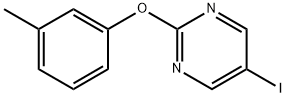 5-iodo-2-(m-tolyloxy)pyrimidine Structure