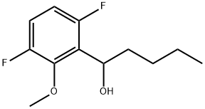 α-Butyl-3,6-difluoro-2-methoxybenzenemethanol Structure