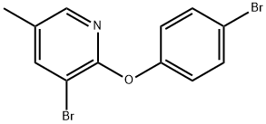 3-Bromo-2-(4-bromophenoxy)-5-methylpyridine Structure