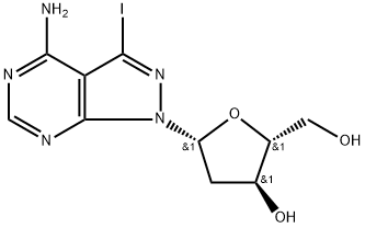 7-iodo-8-aza-7-deaza-2'-deoxyadenosine 구조식 이미지