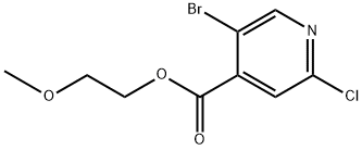 2-methoxyethyl 5-bromo-2-chloroisonicotinate Structure