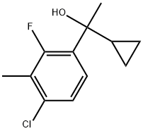 4-Chloro-α-cyclopropyl-2-fluoro-α,3-dimethylbenzenemethanol Structure