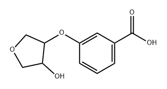 3-[(4-hydroxyoxolan-3-yl)oxy]benzoic acid Structure