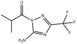 1-(5-Amino-3-(trifluoromethyl)-1H-1,2,4-triazol-1-yl)-2-methylpropan-1-one Structure