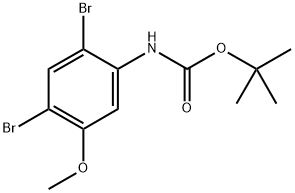 tert-Butyl (2,4-dibromo-5-methoxyphenyl)carbamate Structure