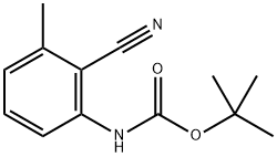 tert-Butyl (2-cyano-3-methylphenyl)carbamate 구조식 이미지