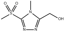 (4-Methyl-5-(methylsulfonyl)-4H-1,2,4-triazol-3-yl)methanol Structure