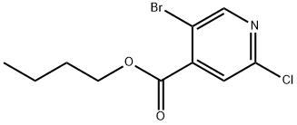 butyl 5-bromo-2-chloroisonicotinate Structure