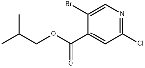 isobutyl 5-bromo-2-chloroisonicotinate Structure