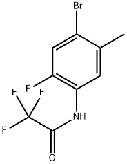 N-(4-bromo-2-fluoro-5-methylphenyl)-2,2,2-trifluoroacetamide Structure