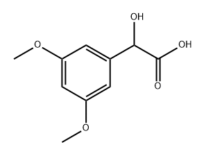 Benzeneacetic acid, α-hydroxy-3,5-dimethoxy- Structure