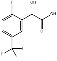 Benzeneacetic acid, 2-fluoro-α-hydroxy-5-(trifluoromethyl)- 구조식 이미지
