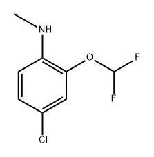 4-chloro-2-(difluoromethoxy)-N-methylaniline 구조식 이미지