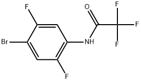 N-(4-bromo-2,5-difluorophenyl)-2,2,2-trifluoroacetamide 구조식 이미지